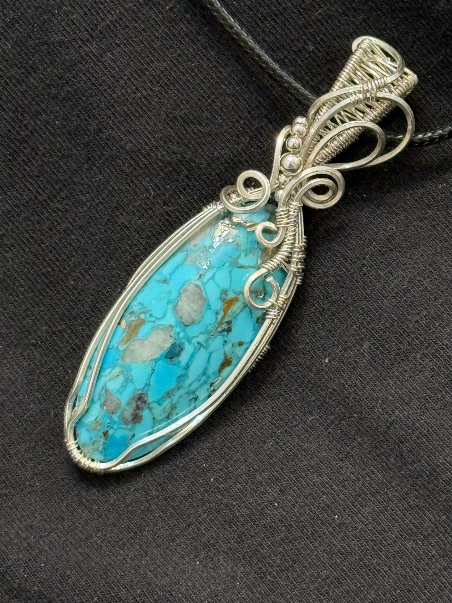 Turquoise & Sterling Silver Pendant
