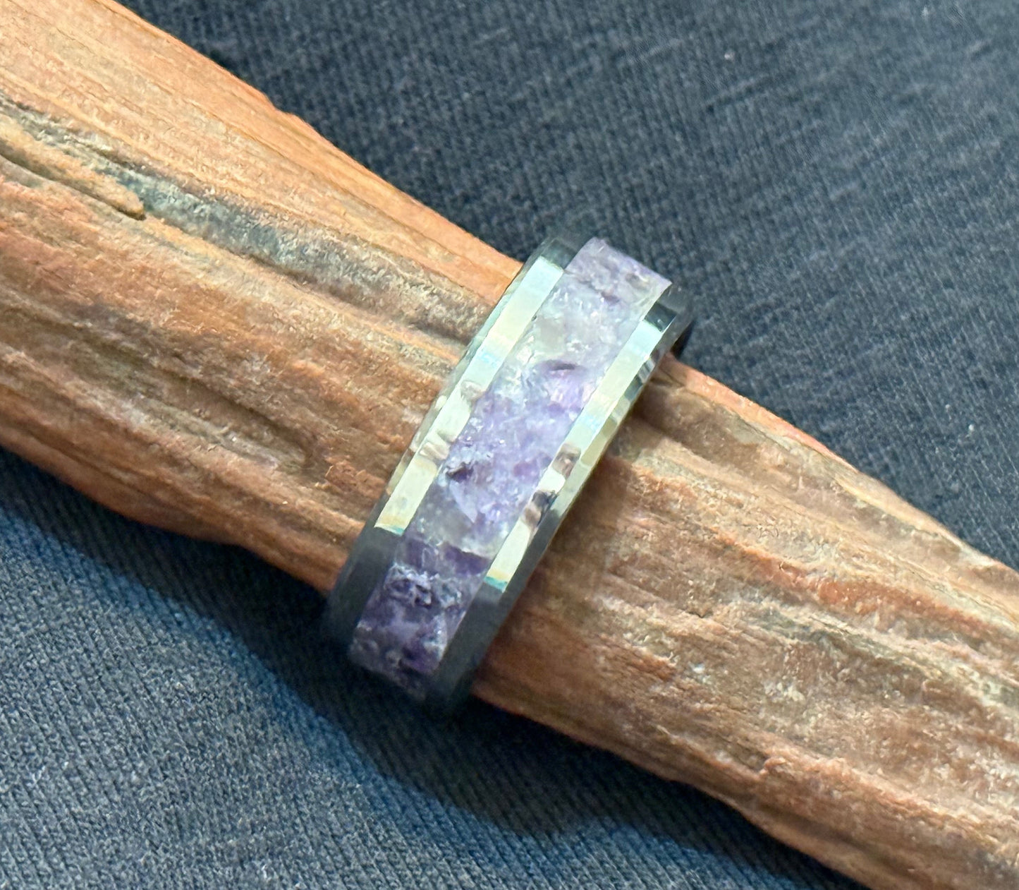 Amethyst Inlay Ring