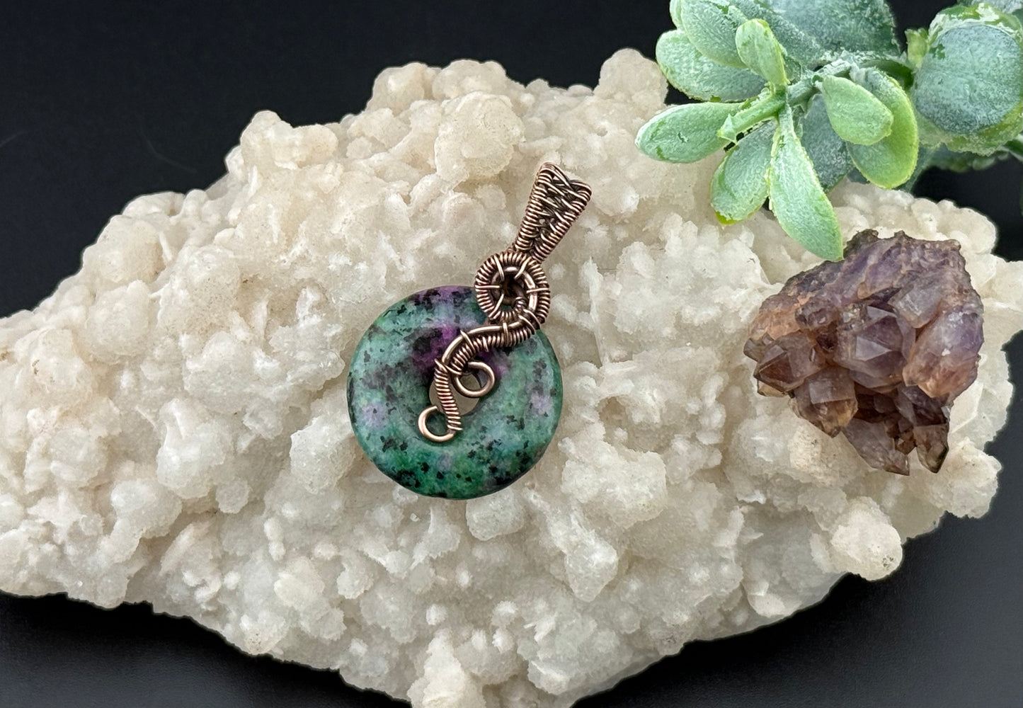 Ruby Zoisite Pendant