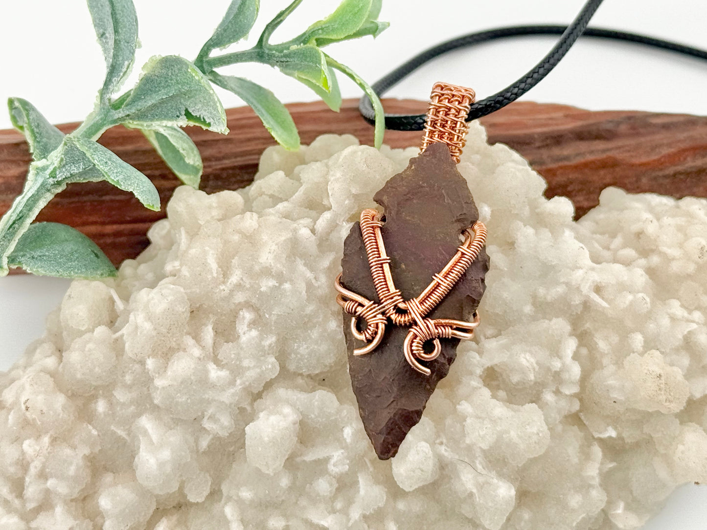 Lavic Jasper Arrowhead Pendant