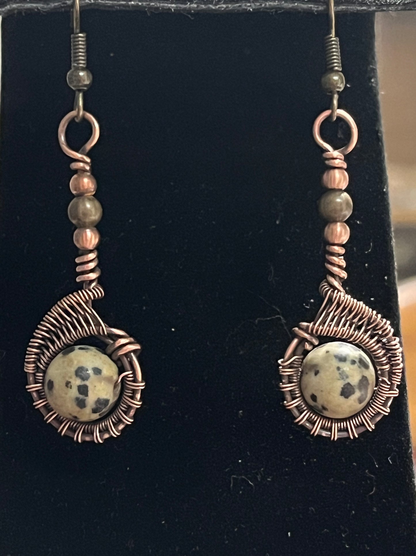 Dalmatian Jasper Earrings