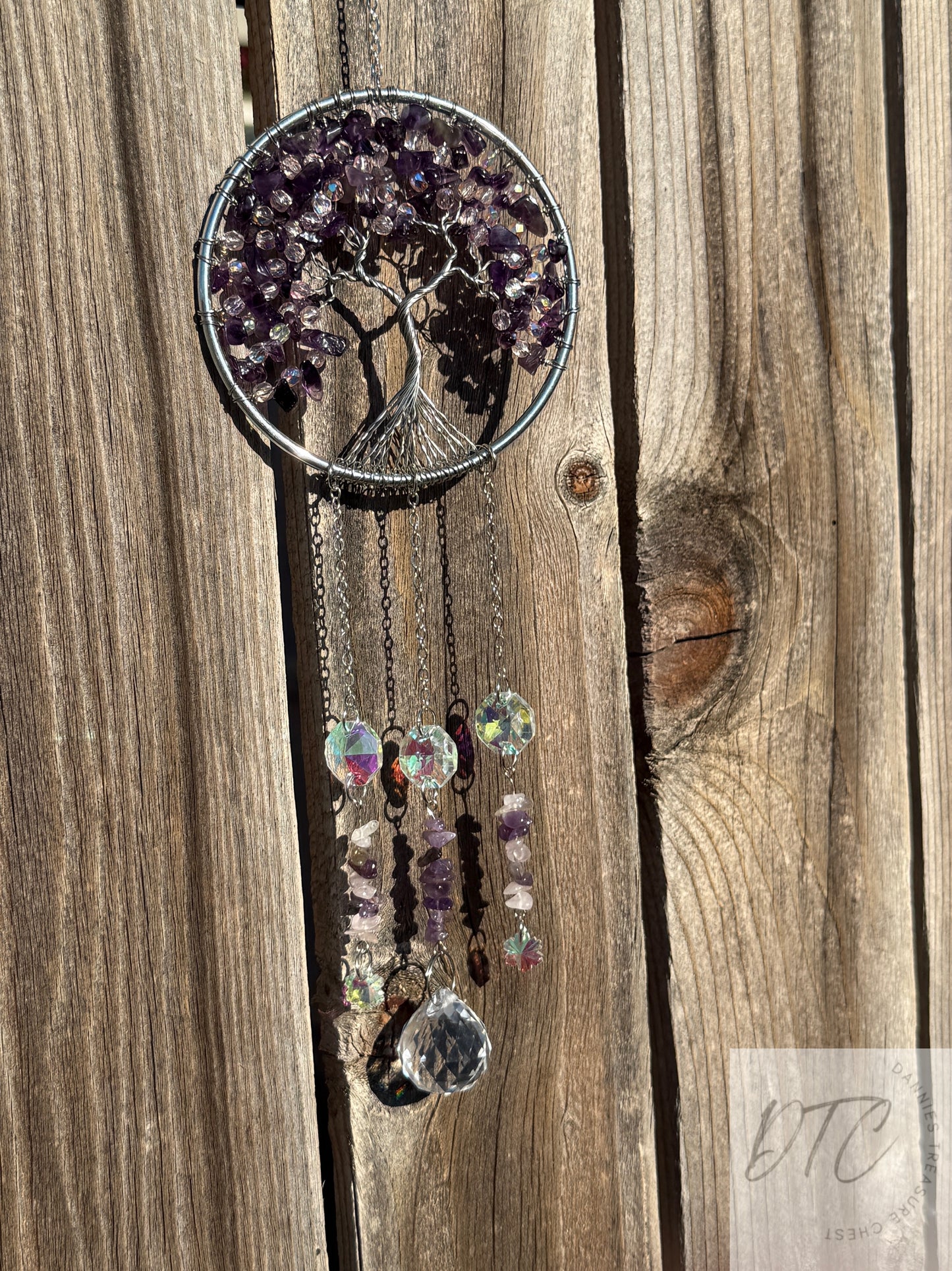 Amethyst Tree of Life Suncatcher