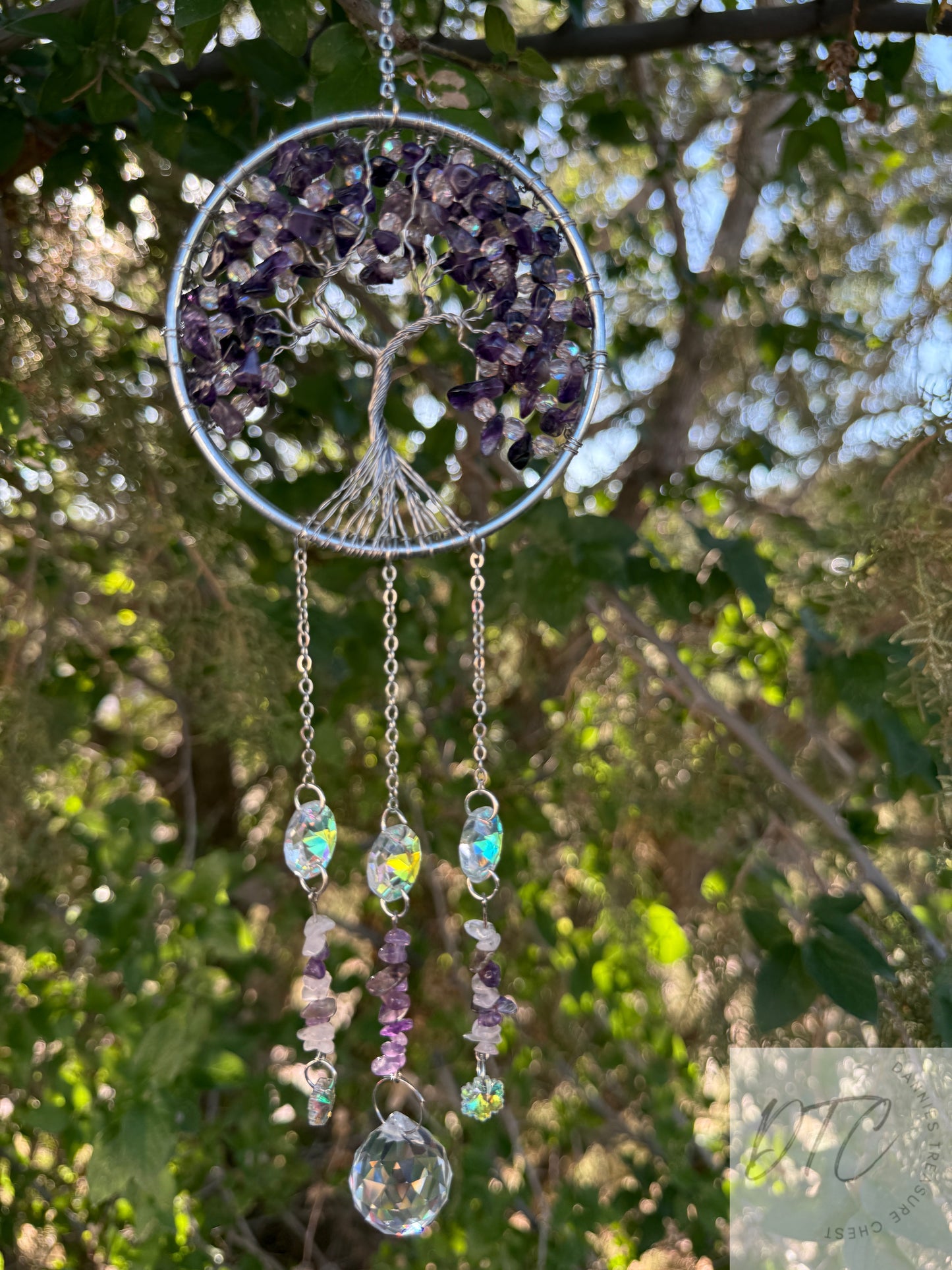 Amethyst Tree of Life Suncatcher