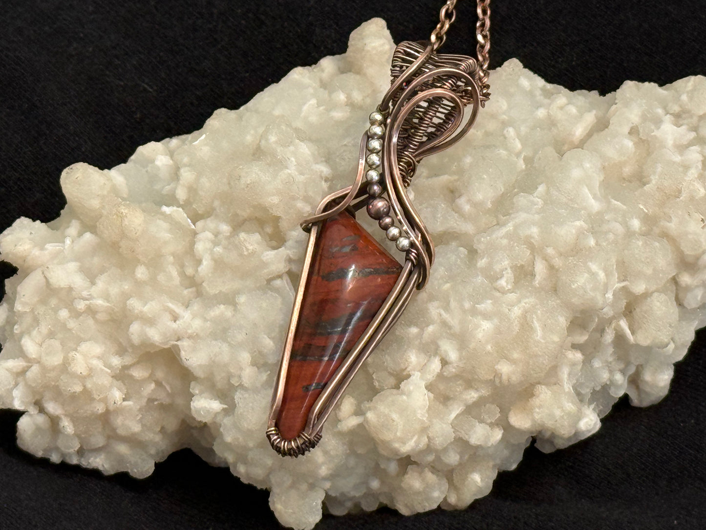 Jasper & Hematite Pendant