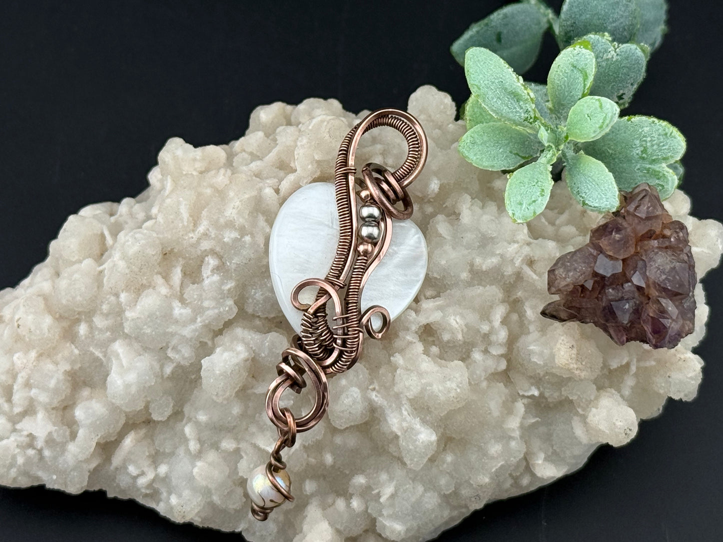Shell Heart Pendant