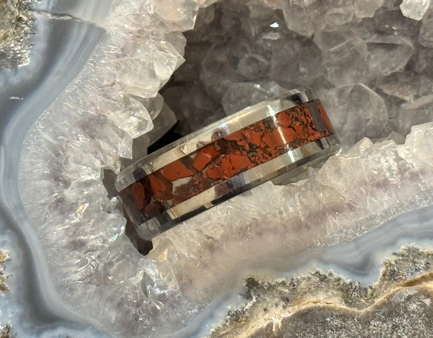 Jasper & Hematite Inlay Ring