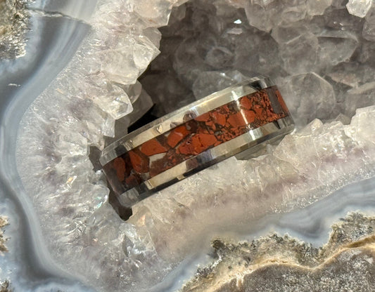 Jasper & Hematite Inlay Ring