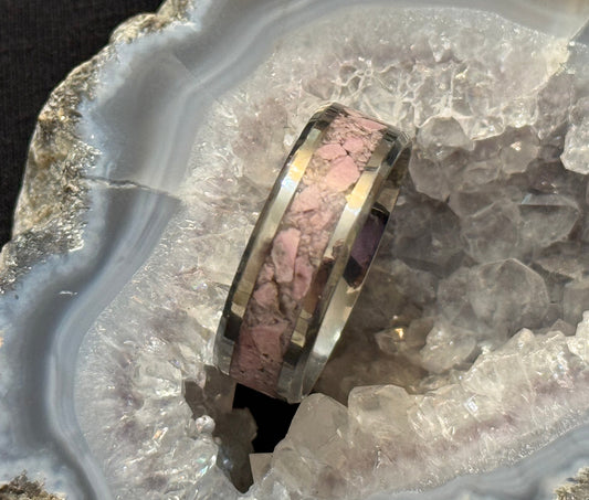 Rhodonite Inlay Ring