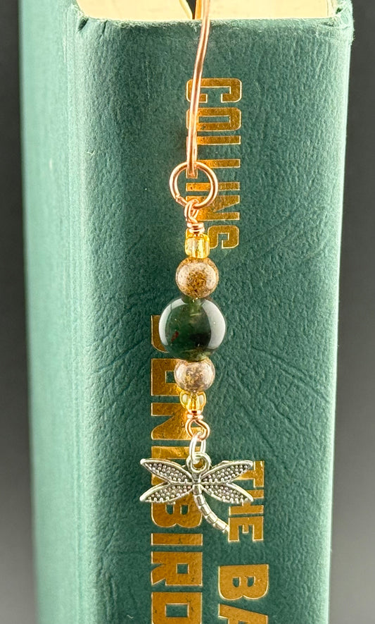Spiral copper bookmark