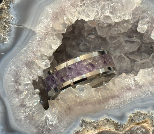 Amethyst Inlay Ring