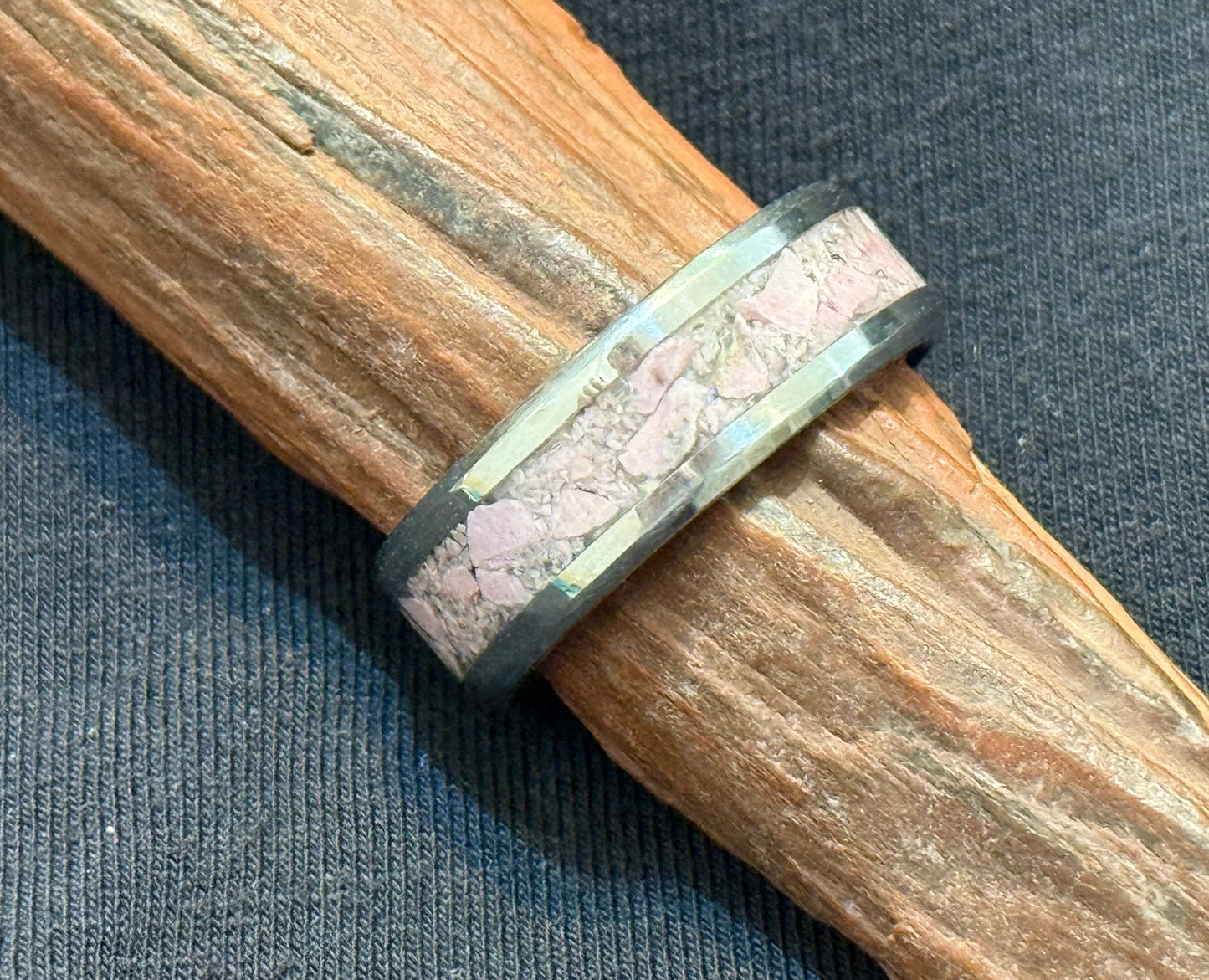 Rhodonite Inlay Ring