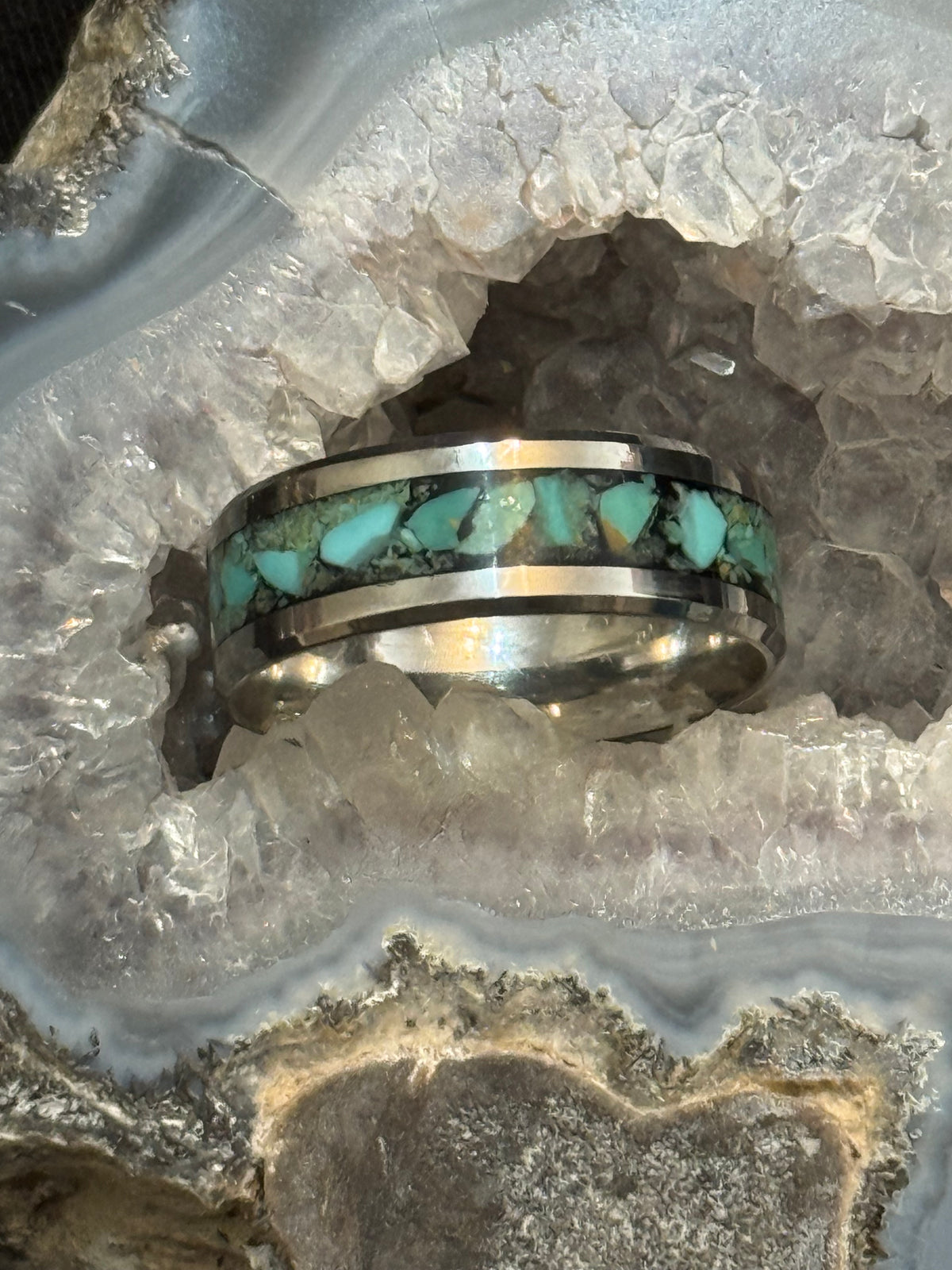 Turquoise Inlay Rings Turquoise Inlay Ring – Dannies Treasure Chest