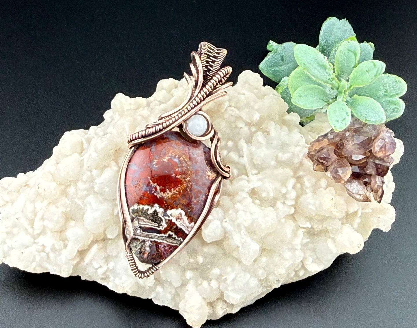 Camp Verde Moss Agate Pendant
