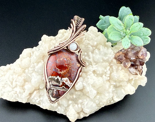 Camp Verde Moss Agate Pendant