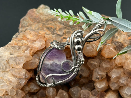 Amethyst Heart Pendant