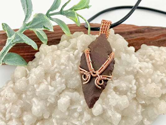 Lavic Jasper Arrowhead Pendant