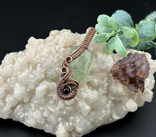 Green Prehnite Pendant