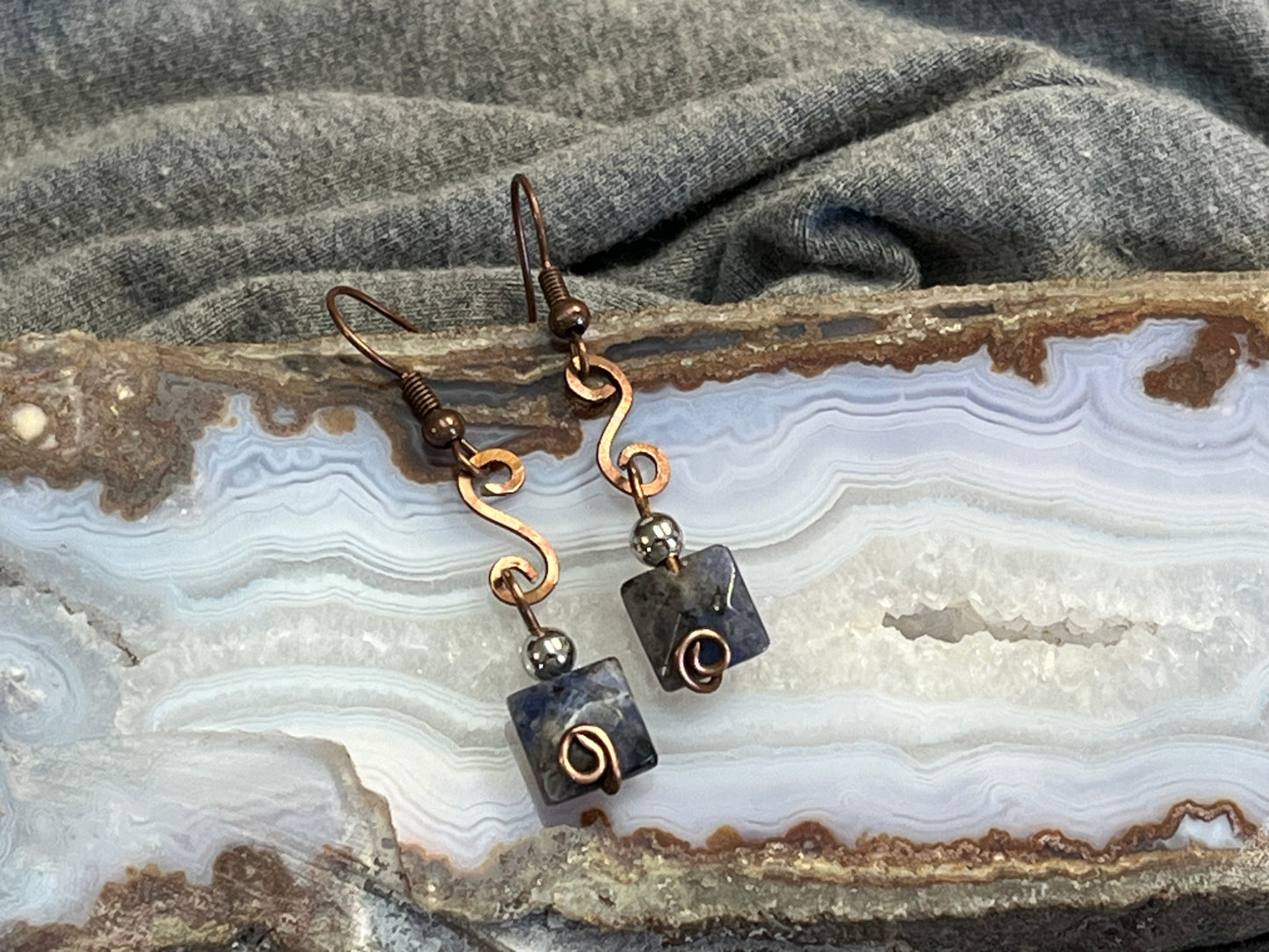 Sodalite earrings