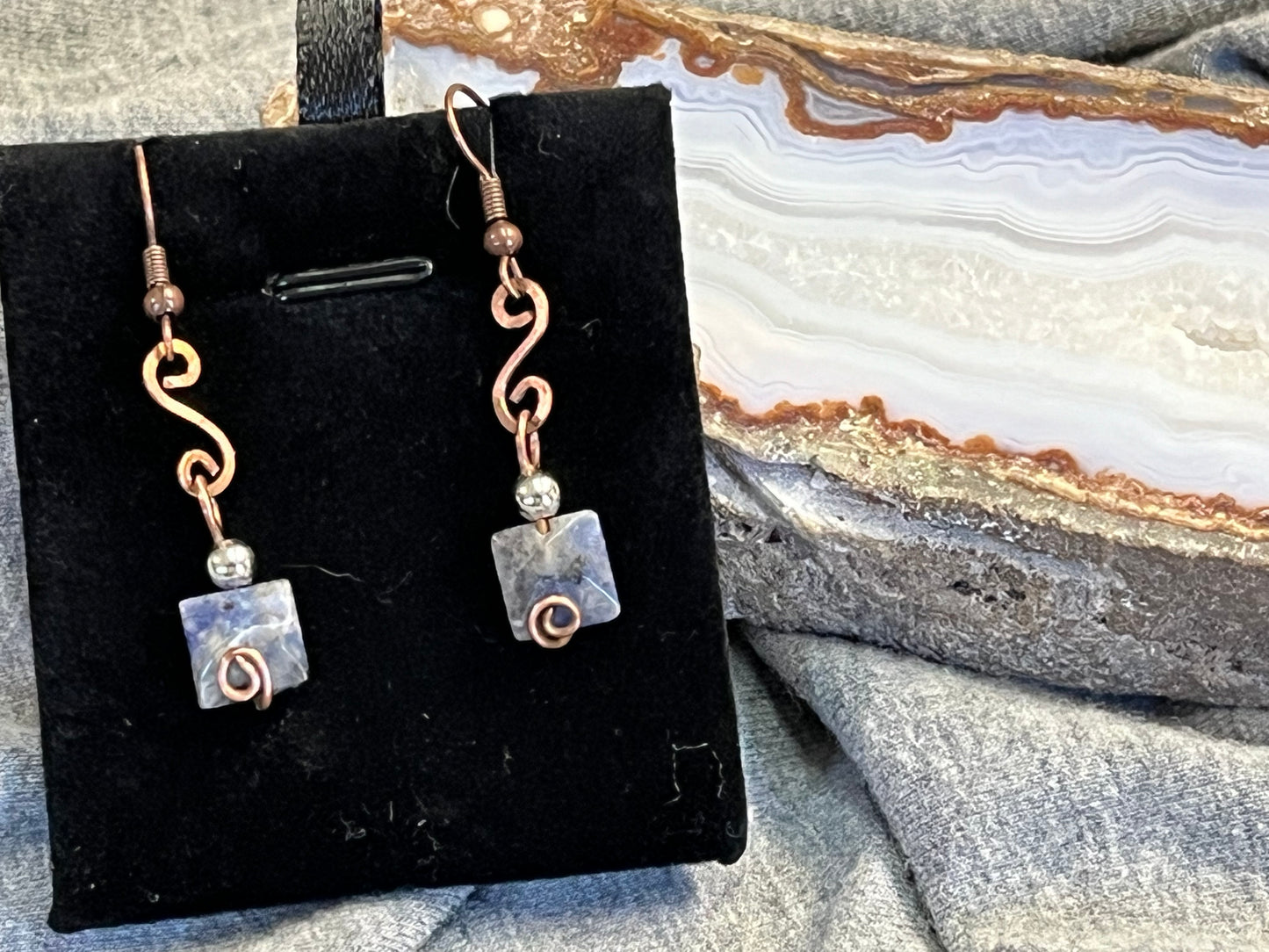 Sodalite earrings