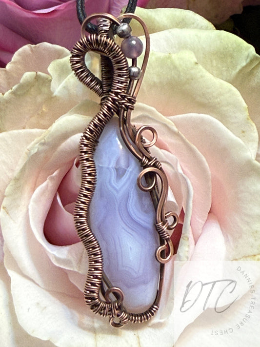 Purple Agate Pendant