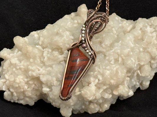 Jasper & Hematite Pendant