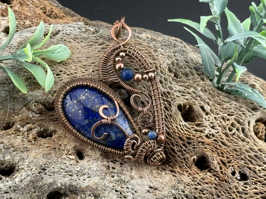 Lapis Heart Pendant