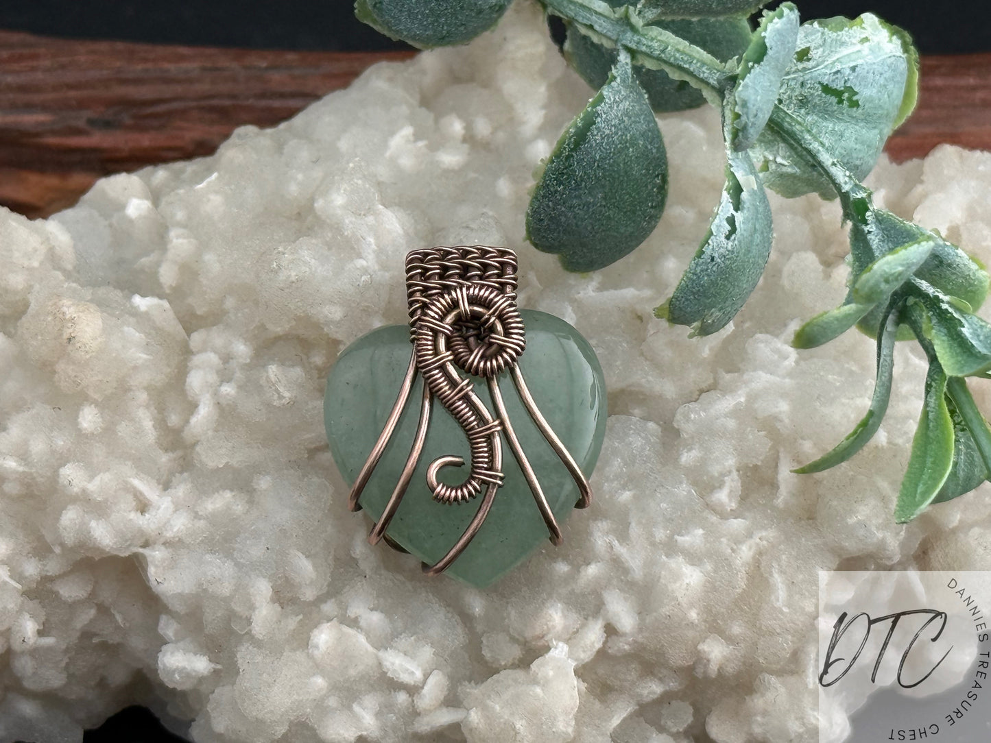Green Adventurine Heart Pendant