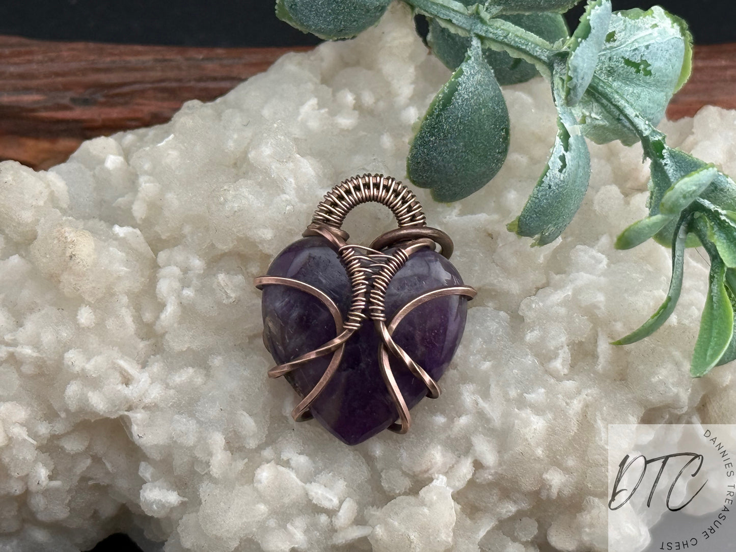Amethyst Heart Pendant