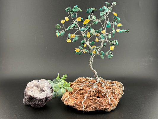 Magnesite Tree Sculpture