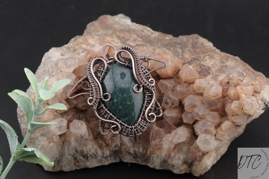 Jasper Sea Turtle Pendant