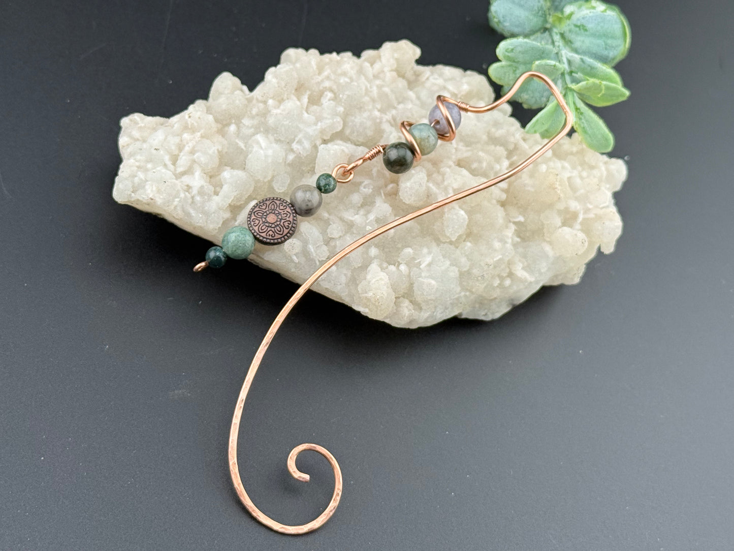 Spiral Copper Bookmark