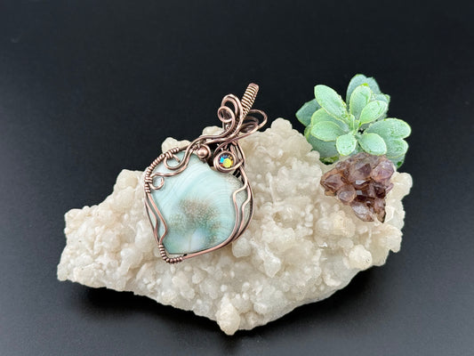 Shiva Eye Shell Heart Pendant