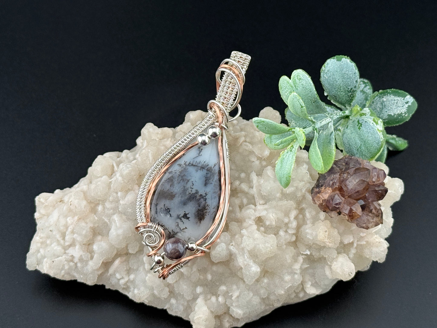 Dendritic Opal Pendant