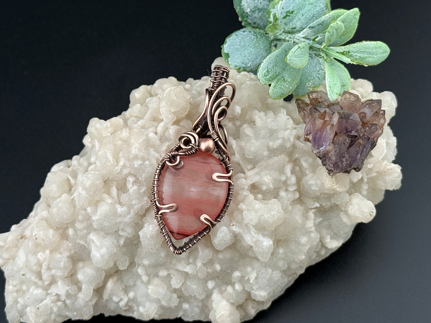 Strawberry Quartz Pendant